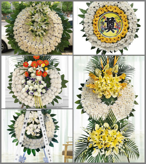 四川成都彭州市新兴镇阳平村花圈速递