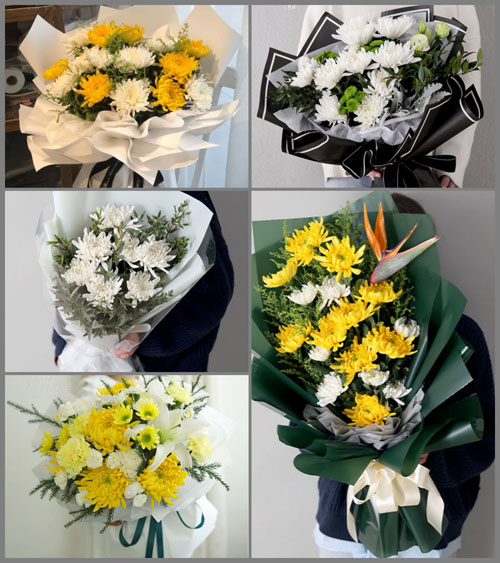 四川成都彭州市新兴镇阳平村白事花束代送